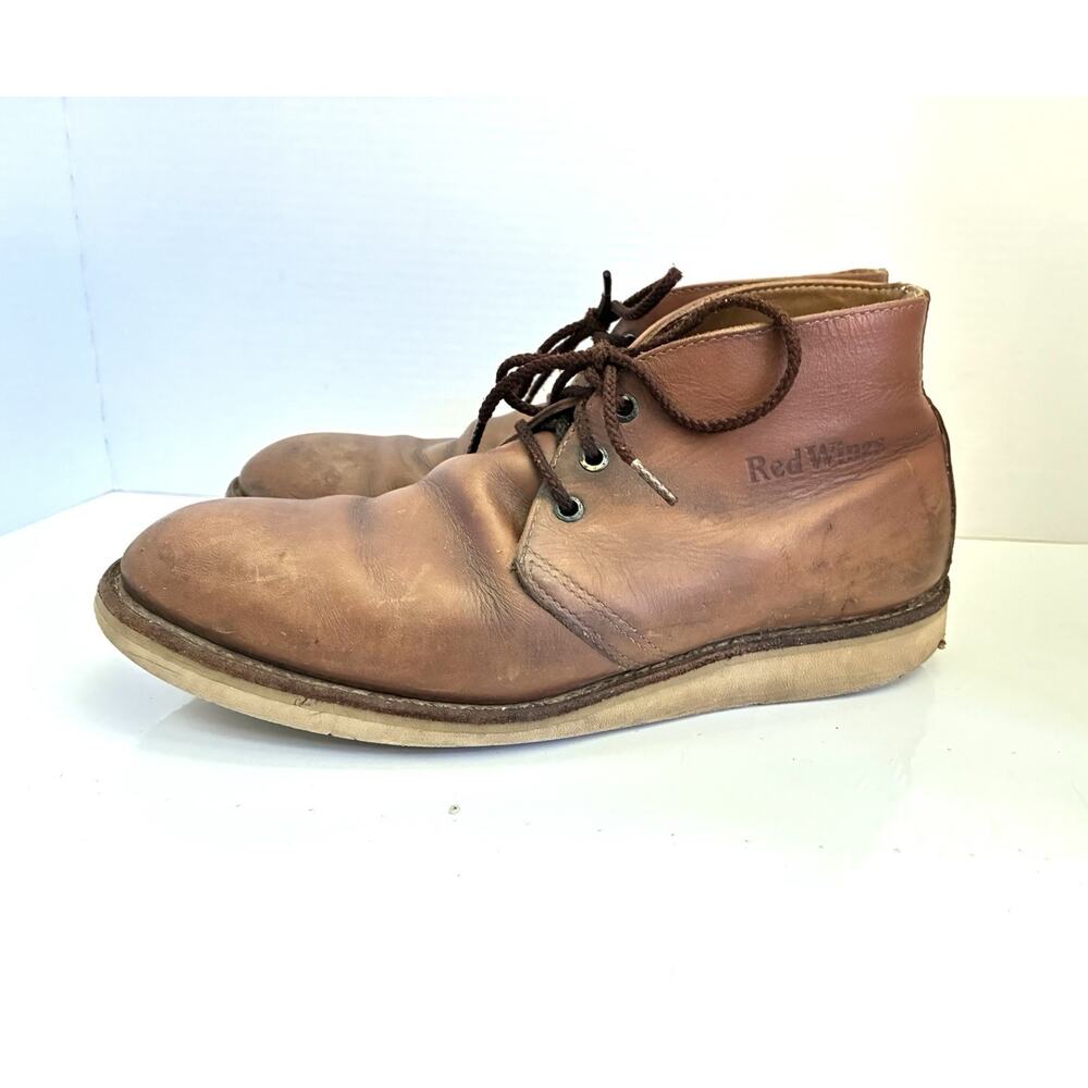 Red Wing 595 Chukka Boots – Brown Leather Soft Toe Men’s 9.5D (USA)